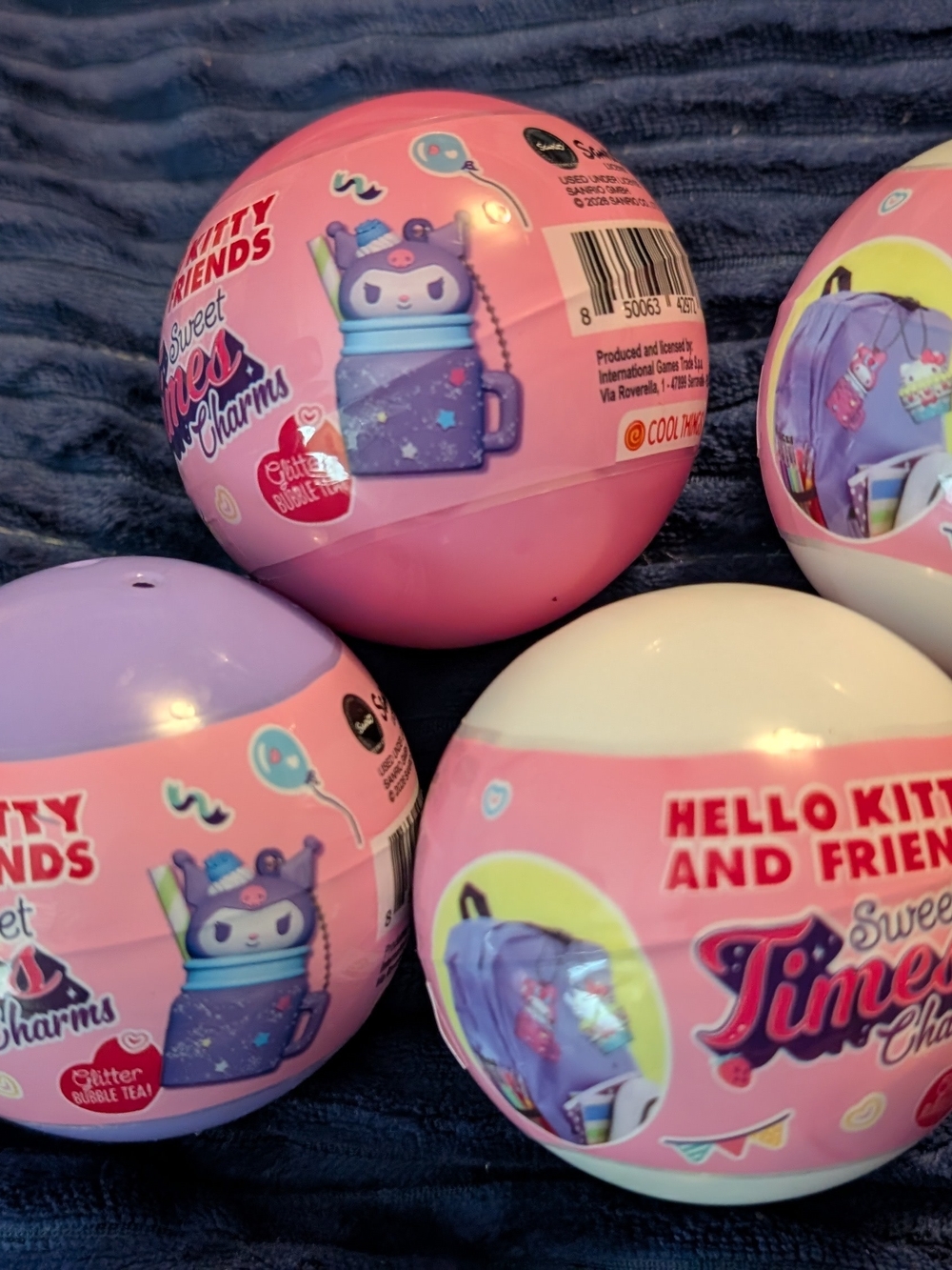 4 Hello Kitty Sweet Times Charms Surprise Ball